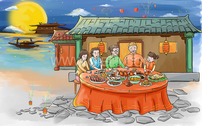 賞中秋圓月享美好時光，企鵝糧油機械祝您中秋團圓快樂(圖2)